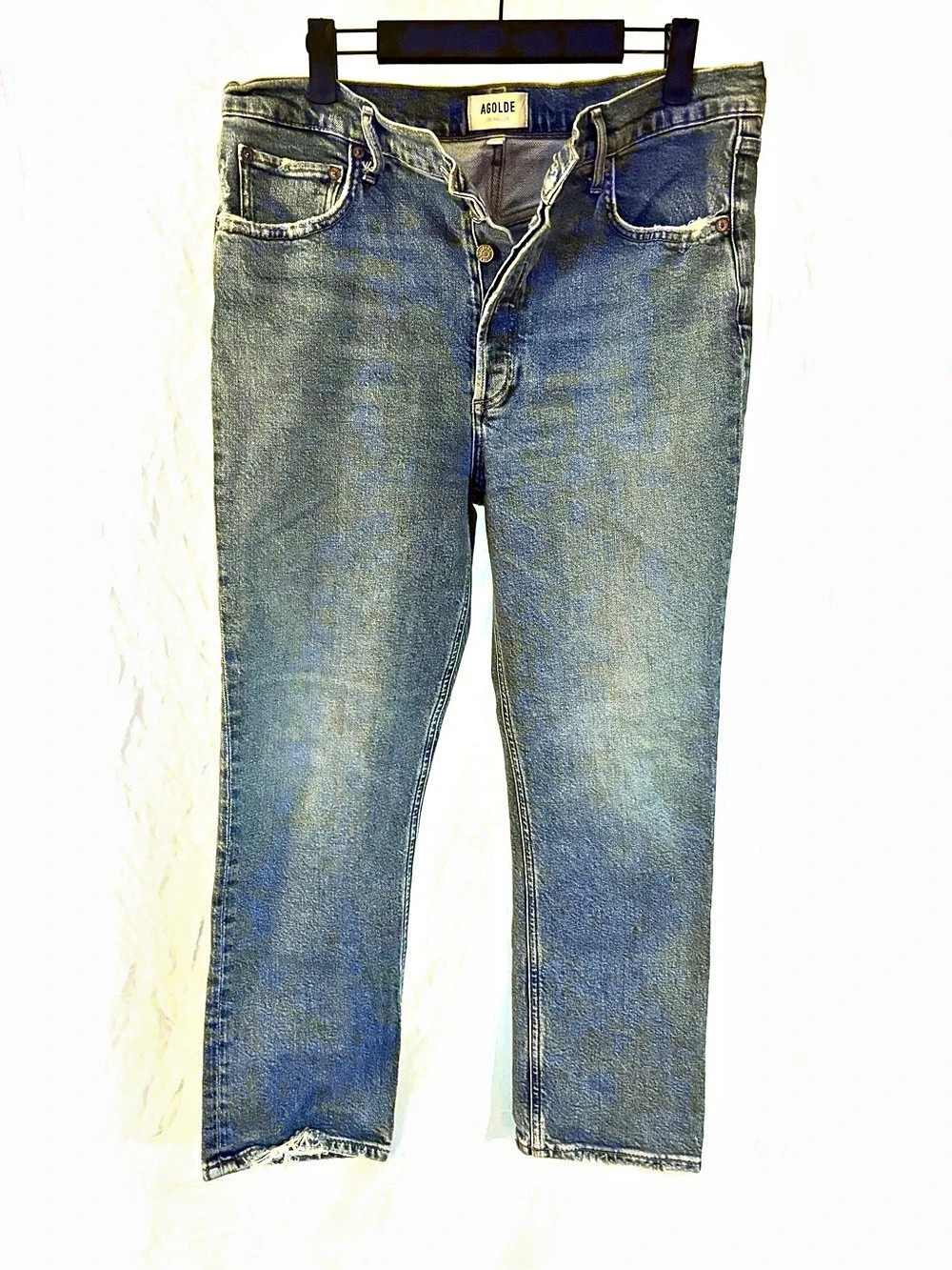 AGOLDE Riley High Rise Straight Crop Jeans - Picture 5 of 13